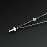 FRANCO P & SONS- Flexibility Cross Necklace in Silver