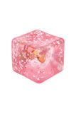 Glittery Seashell Ocean Squishy Cube