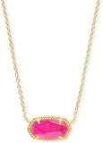 KENDRA SCOTT- Elisa Gold Pendant Necklace in Azalea Illusion (BOXED)