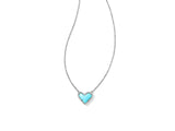 KENDRA SCOTT- Ari Rhodium Necklace in Turquoise