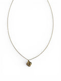 14kt yw Reversible Clover Necklace 16+1"     G-HM-6N11565