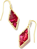 KENDRA SCOTT- Kinsley Drop Earring in Gold Raspberry Illusion