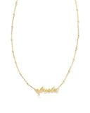 KENDRA SCOTT- Abuela Gold Pendant Necklace in White Pearl