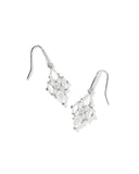 KENDRA SCOTT- Abbie Rhodium Crystal Drop earrings in Neutral Mix