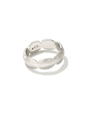 KENDRA SCOTT- Brooke Band ring Rhodium Metal