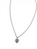 .925 Silver Fresh Water Pearl Heart Pendant Necklace