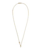 LUKA GOLD- 14kt Gold Sideways Cross Necklace