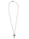 14kt Platinum Diamond Cross Necklace
