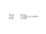 LUKA GOLD- 14kt White Gold Diamond Stud Earrings