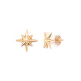 14kt Gold 8pt North Star Stud Earrings BBBSC50SE0110