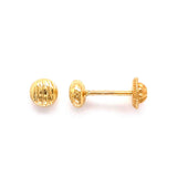14kt Donut Screw Back Earrings BBBSC4SE8565