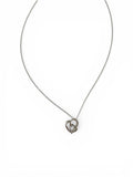 .925 Silver Diamond Hearts Necklace