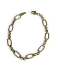 14KT Gold Diamond Cut Rolo Link Bracelet G-HM-ROB1891