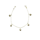 LUKA GOLD- 14kt Five Star Bracelet