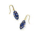 KENDRA SCOTT- Lindy Rae Drop Earring in Gold Blue Crystal