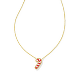 KENDRA SCOTT- Candy Cane Pendant Necklace in Gold Ivory Mother of Pearl