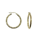 LUKA GOLD- 10kt Diamond Cut Hoop