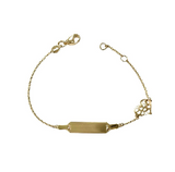 LUKA GOLD- 14kt Baby ID Bracelet with Heart