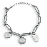 Stainless Steel Charm Bracelet