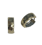 14kt Two Toned Huggie Earrings