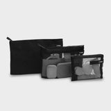 ORBITKEY- Essentials Pouch Trio in Black