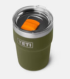 YETI- 16oz Stackable Cup in Olive/King Crab Orange