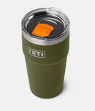 YETI- 20oz Stackable Cup in Olive/King Crab Orange