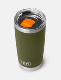 YETI- 20oz Tumbler in Olive/King Crab Orange