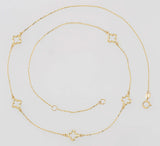 10kt 5  Clover Necklace G-HM-6N11463-10