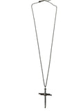 .925 Sterling Silver Nail Cross Necklace