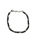 Black Onyx Beaded Bracelet 316l  SS-TF-TSB1818-4