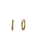 14kt YG D.14TW Huggie