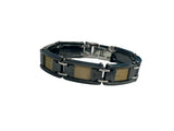 Mens Bracelet Ceramic and Stainless steel SSLBTU6258G