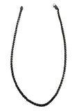 Luka Stainless Steel Wheat Chain 24" Antique Plating