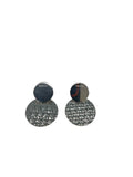 REBECCA- Silver Disc Earrings