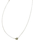 14kt Gold Cable Necklace w/Ivory Mother of Pearl Butterfly G-HM-6N1685MOP
