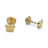 14kt Baby Butterfly Screw Back Stud Earrings BBBSC50SE39
