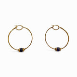 REBECCA- Bronze Purple Stone Earrings