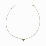 14kt Pave Diamond Longhorn Pendant Necklace