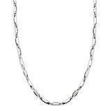 .925 Italian Silver Bullet Link Necklace S-FR-SSBUL4RH-20FLC
