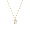 KENDRA SCOTT- Ada Star Short Pendant Necklace Gold Ivory Mother of Pearl