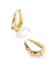 KENDRA SCOTT- Adriana Scalloped Frame Hoop in Gold Metal
