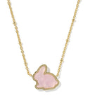 KENDRA SCOTT- Bunny Pendant Necklace in Gold Matte Blush Pink