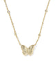 KENDRA SCOTT- Cailey Butterfly Pendant Necklace in Gold Ivory Mother of Pearl