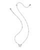 KENDRA SCOTT- Cailey Butterfly Pendant Necklace in Rhodium Ivory Mother of Pearl