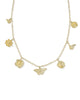KENDRA SCOTT- Cailey Charm Necklace in Gold Metal