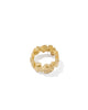 KENDRA SCOTT- Cailey Flower Band Ring in Gold Metal