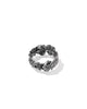 KENDRA SCOTT- Cailey Flower Band Ring in Vintage Silver Metal