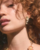 KENDRA SCOTT- Cailey Flower Statement Earrings in Gold Metal