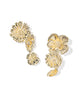 KENDRA SCOTT- Cailey Flower Statement Earrings in Gold Metal